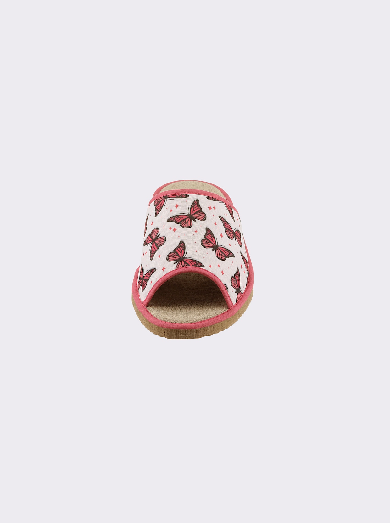 slippers - fuchsia geprint