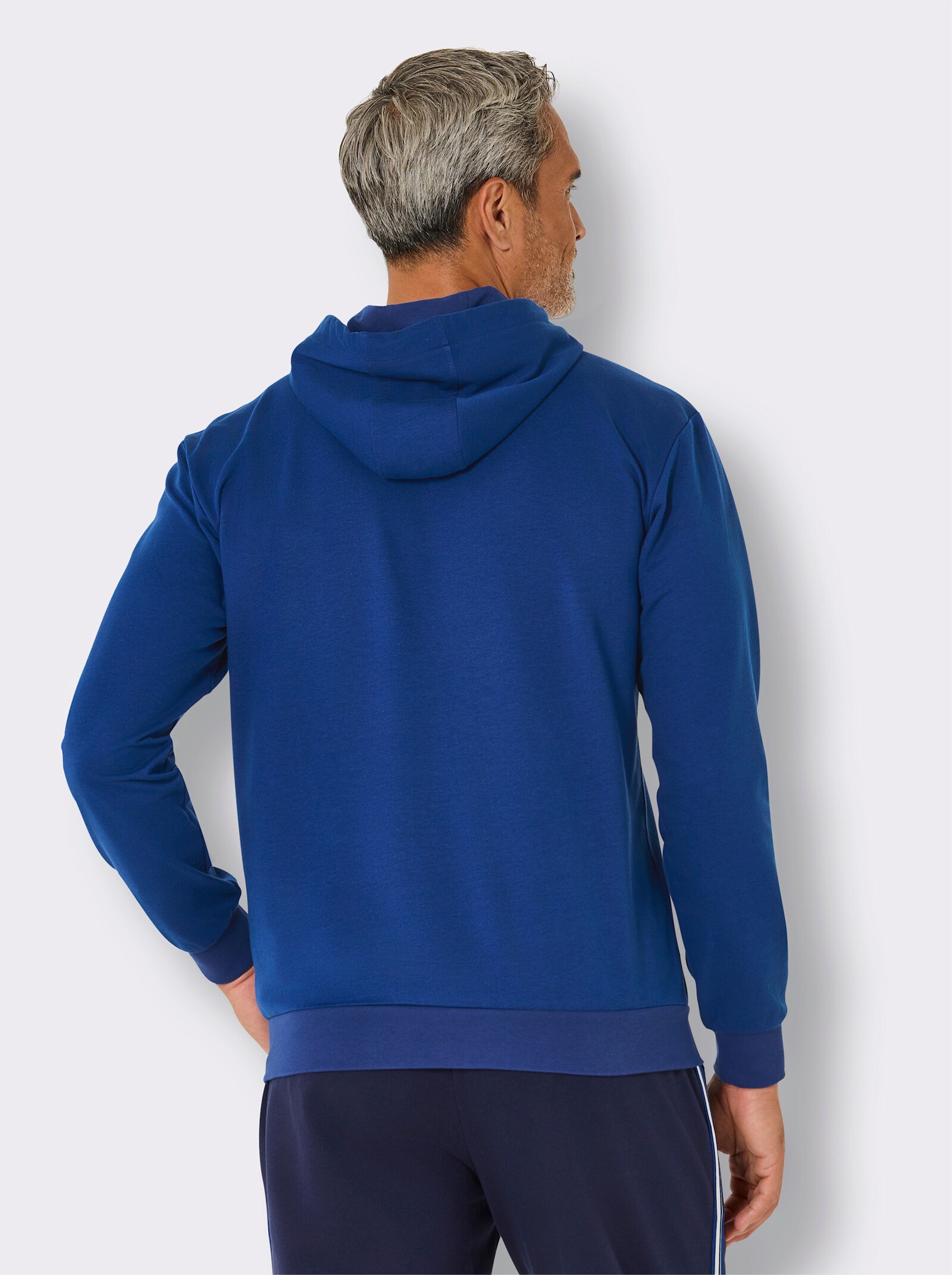 feel good Sweatshirt - royalblau-weiß