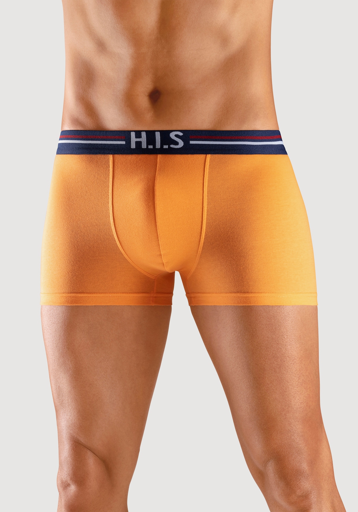 H.I.S Boxer - orange, mint, navy, grau-meliert, schwarz