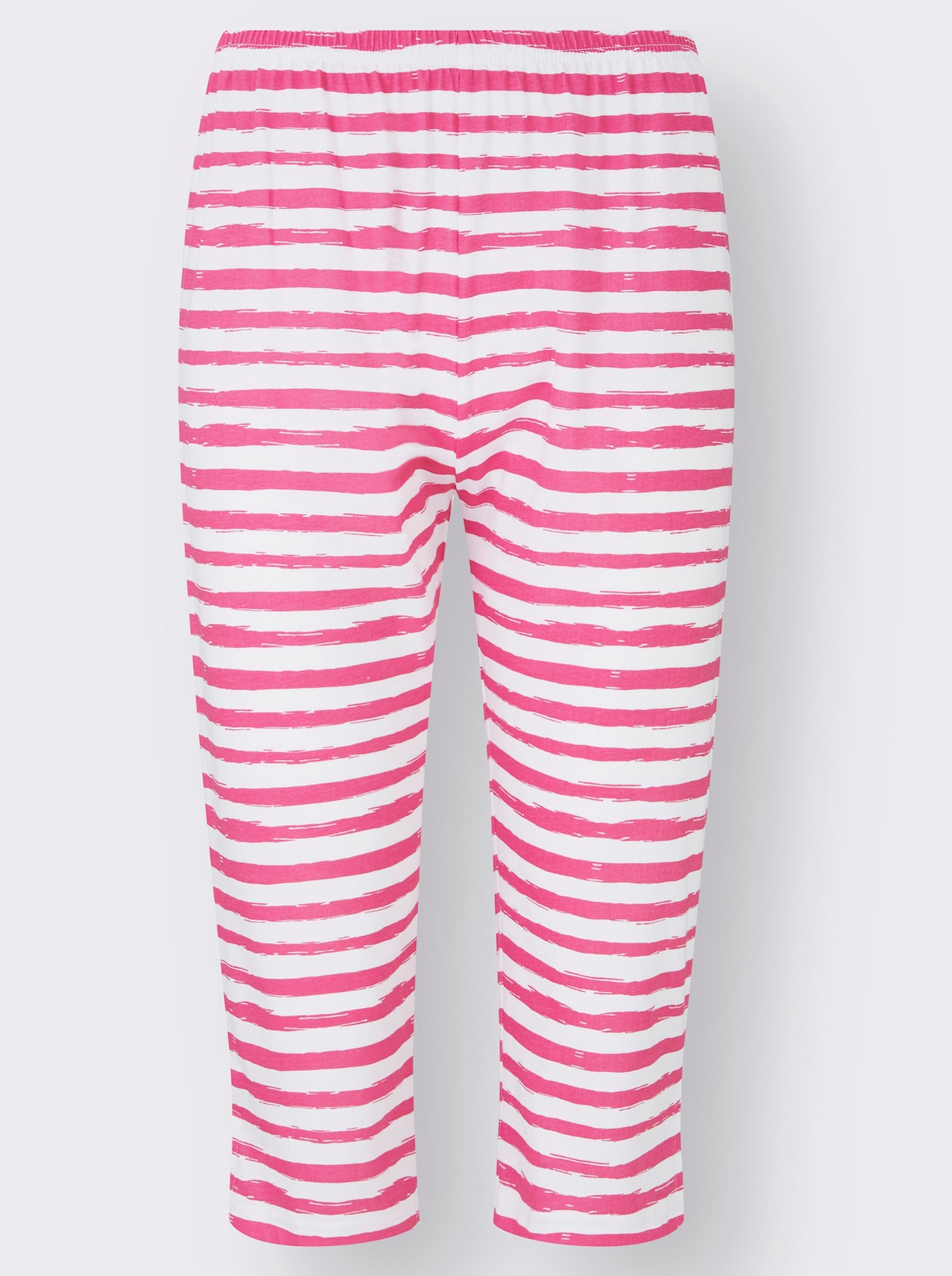 Comtessa Pyjamas courts - fuchsia + fuchsia à rayures fines