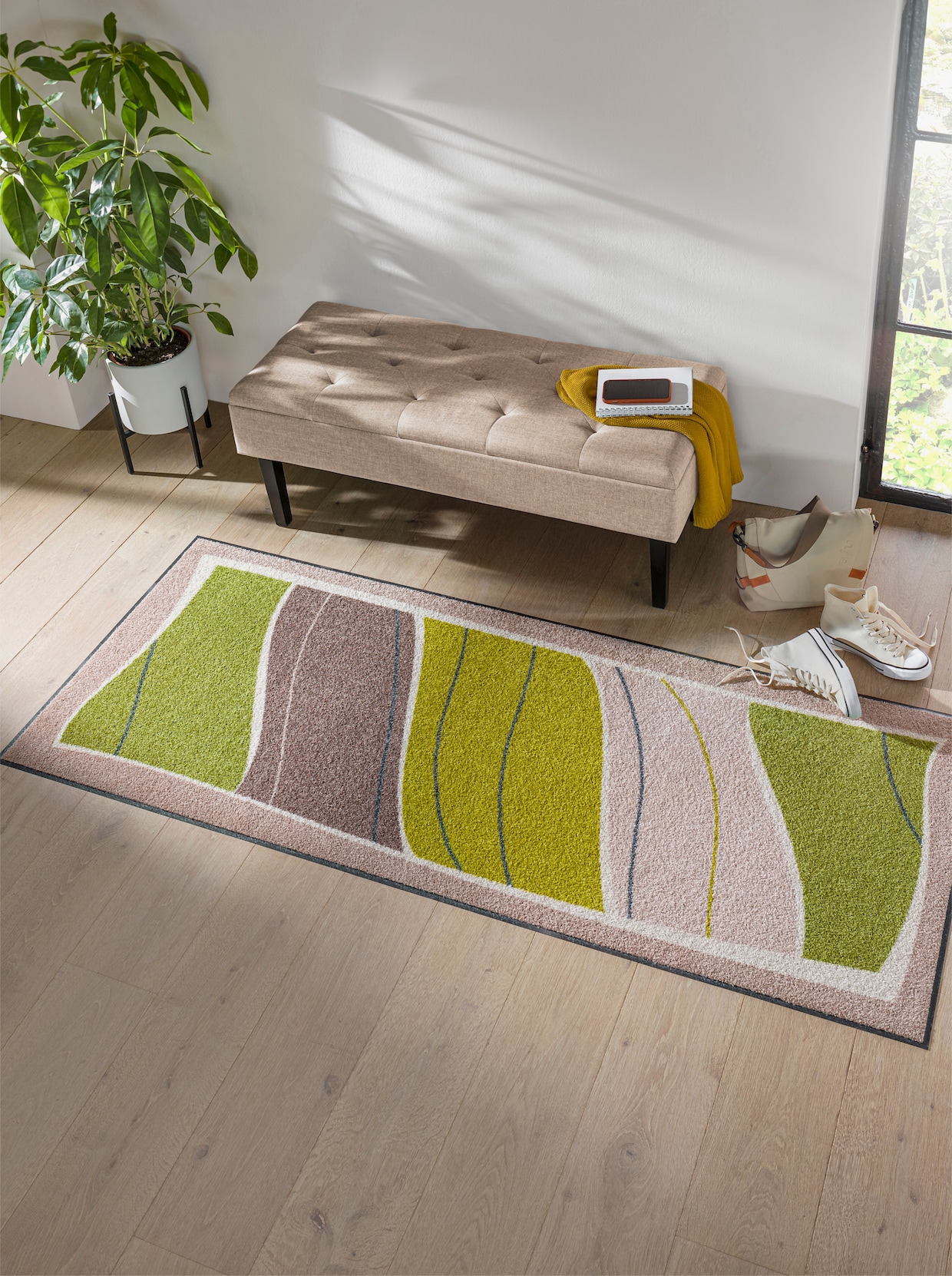 heine home Voetmat - taupe/groen