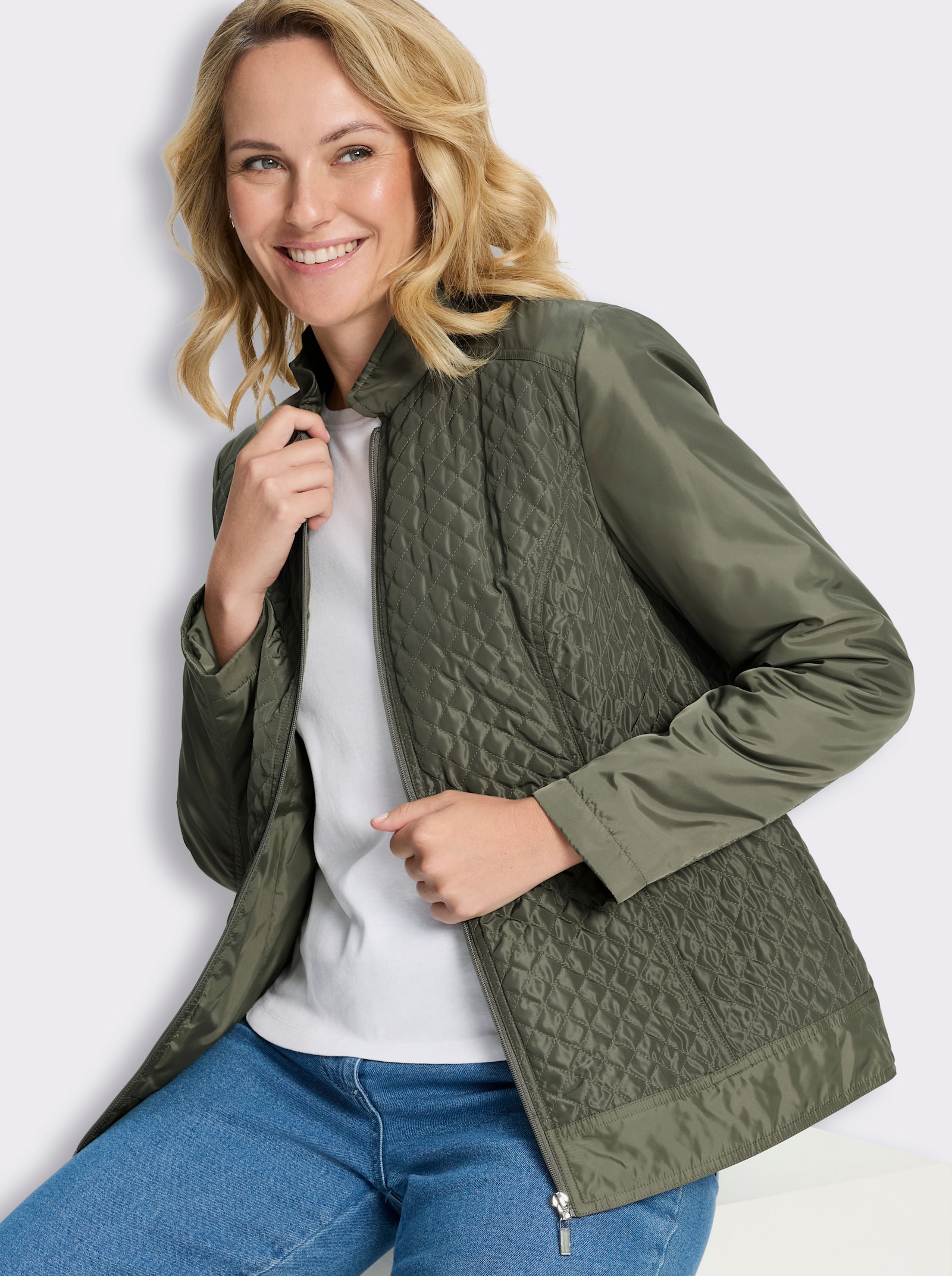 Steppjacke für die Übergangszeit - khaki