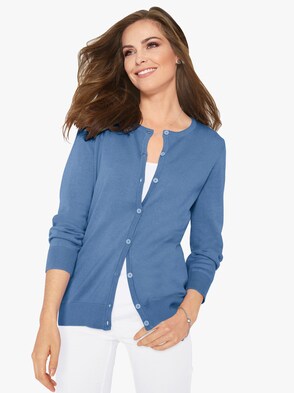 Strickjacke - blau