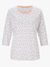 wäschepur Schlafanzug-Shirt - weiß-gepunktet