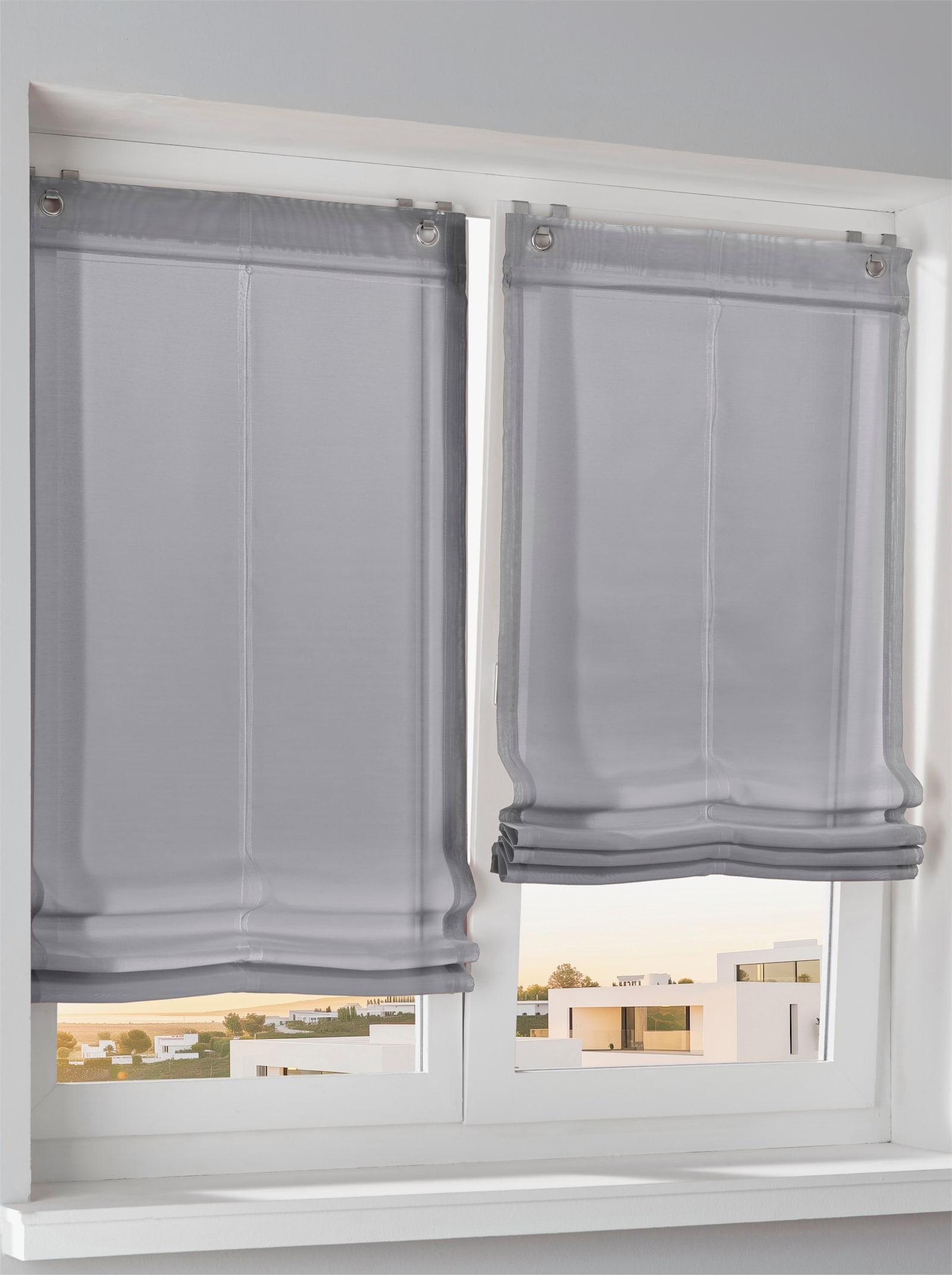 heine home Raffrollo - silbergrau