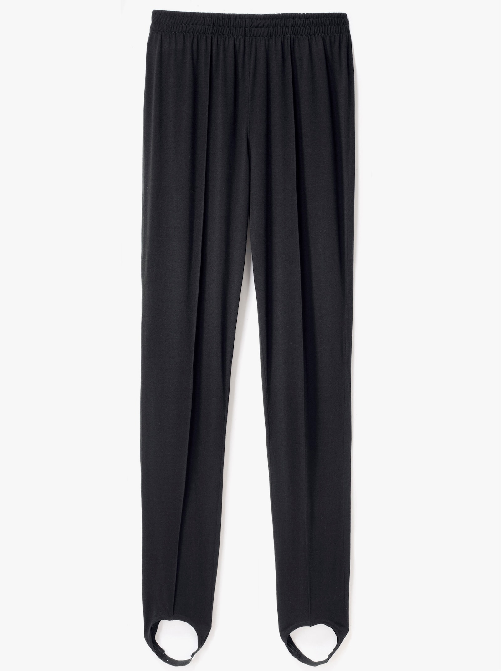 Bügelfaltenhose mit Steg - schwarz