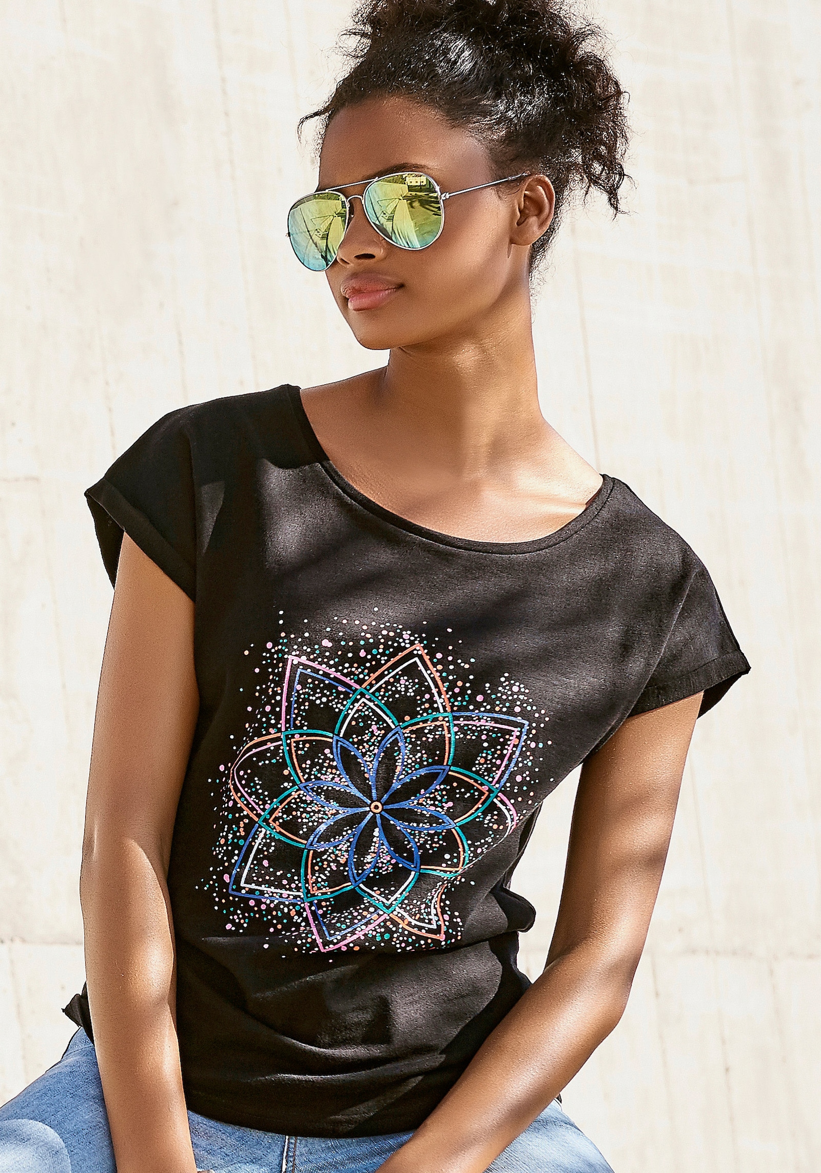 Buffalo T-Shirt - schwarz