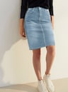 Jeansrock schmal geschnitten - blue-bleached