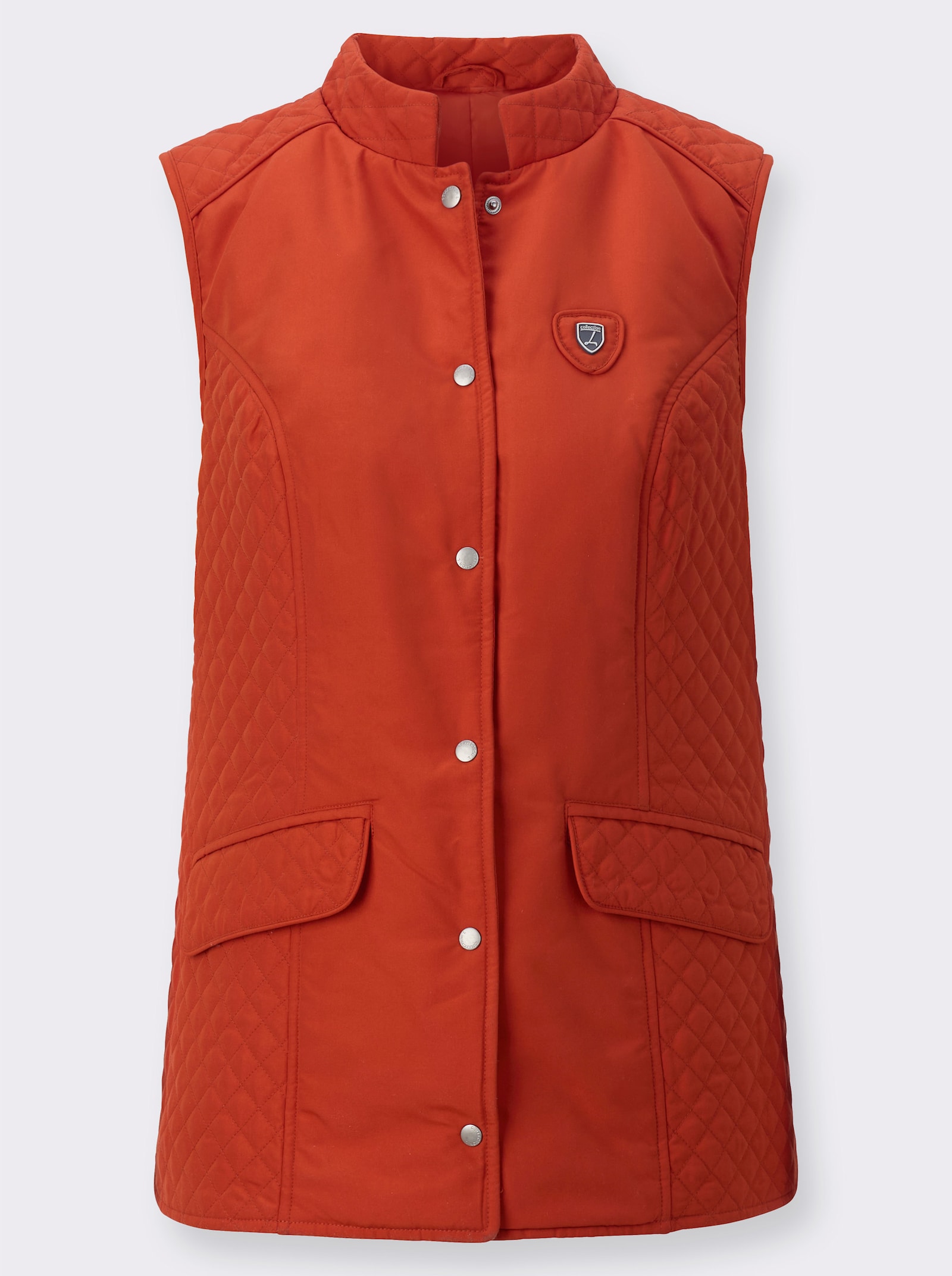 Weste mit Innentasche - rostrot
