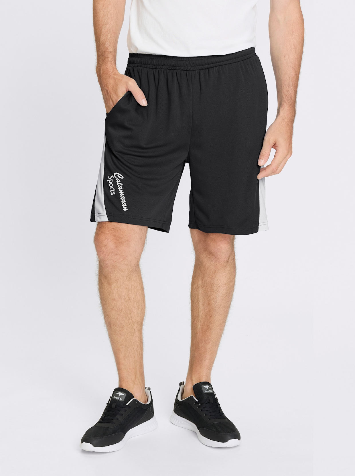 Catamaran Sports Funktionshose mit Logo-Druck - schwarz