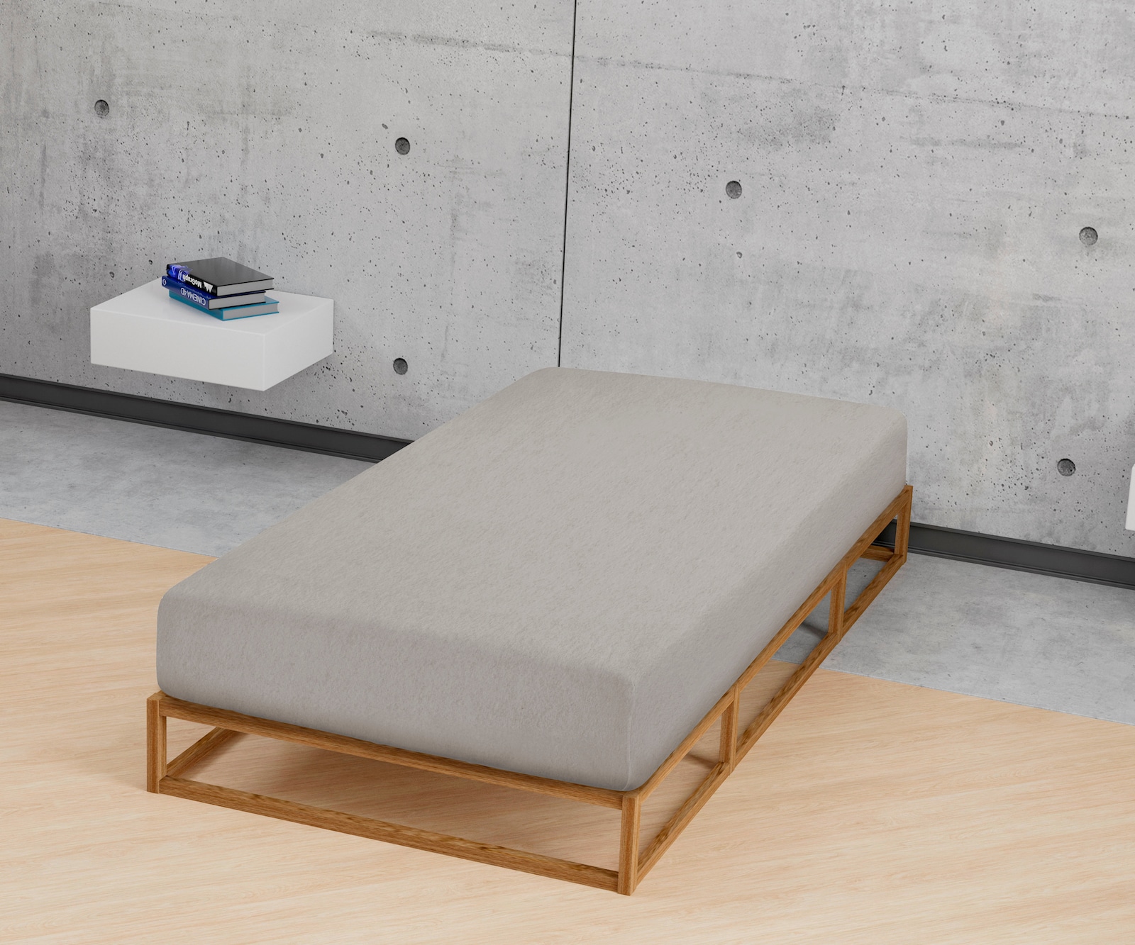 Biberna Spannbetttuch - dunkelgrau