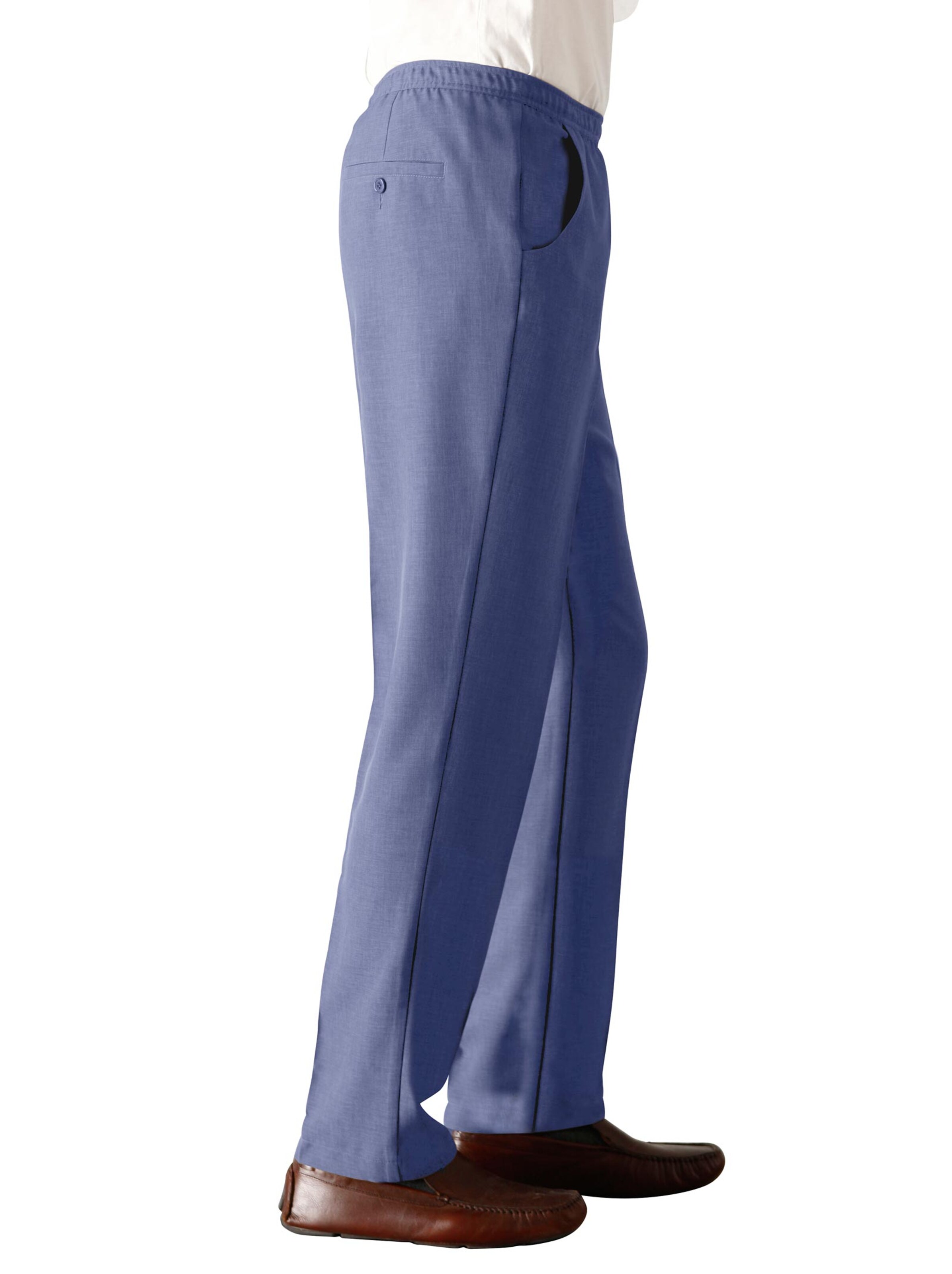 Schlupfhose - blau-meliert