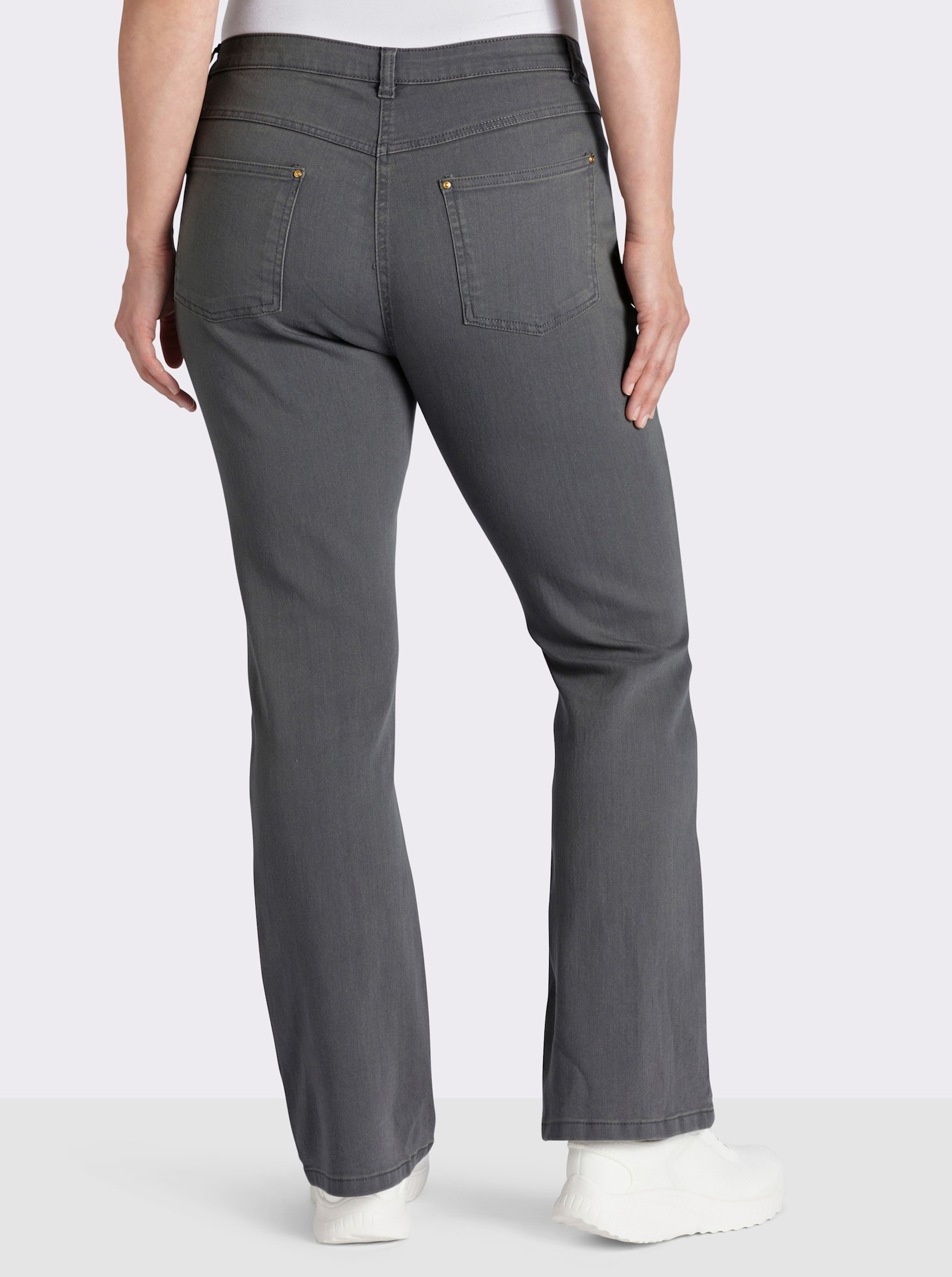  Bootcut-Jeans im 5-Pocket-Stil - stone-grey-denim