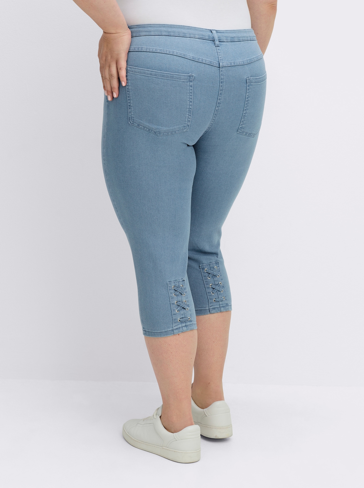 3/4-Jeans - blue-bleached