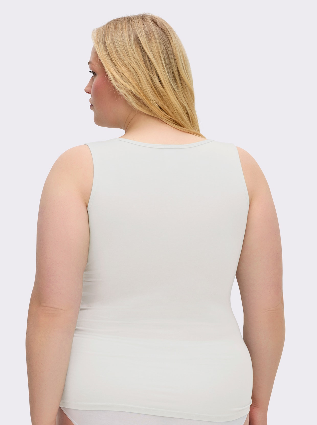 wäschepur Achseltop mit breiten Trägern - champagner