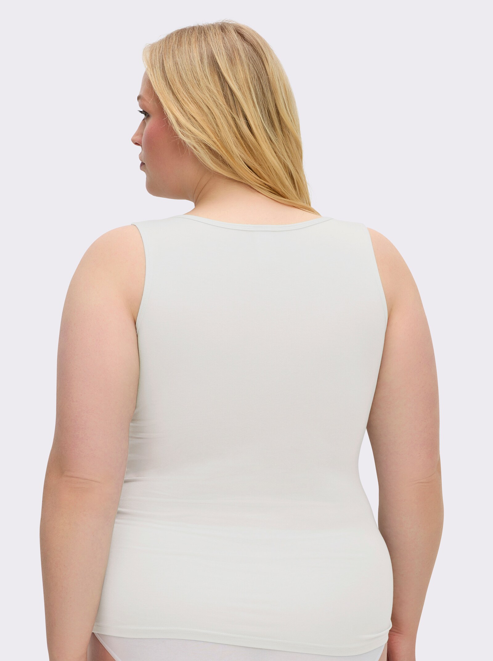 wäschepur Achseltop mit breiten Trägern - champagner