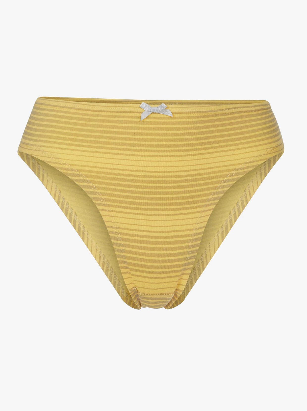wäschepur Jazzpants - 3x gelb-hellgrau-gestreift, 2x weiß