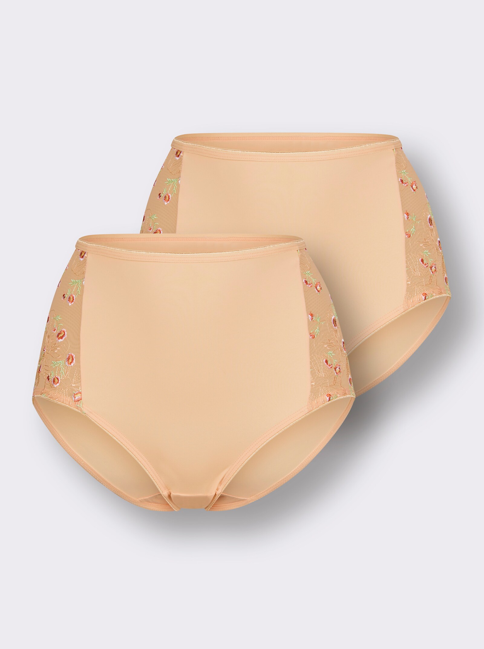 wäschepur Taillenslip mit elastischer Spitze - apricot
