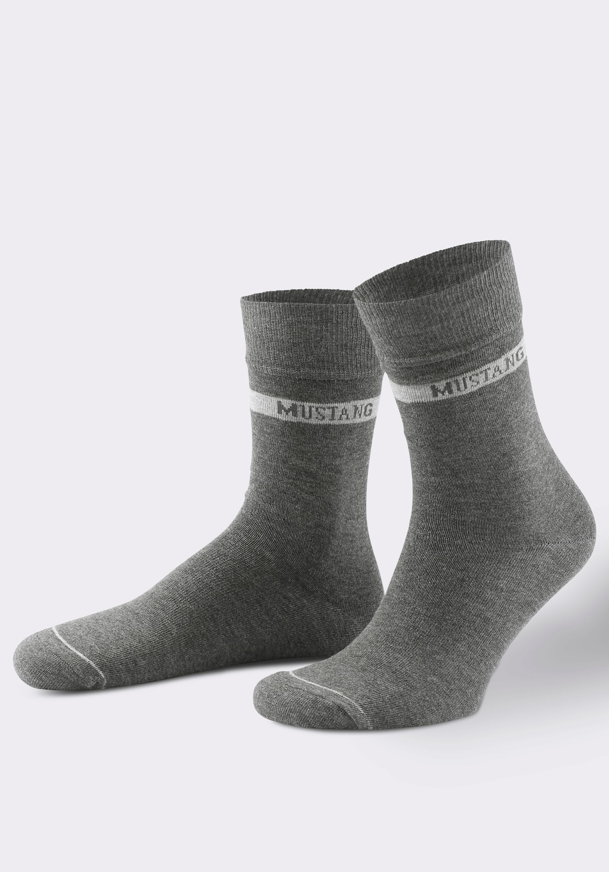 Mustang Herren-Socken - grau-sortiert