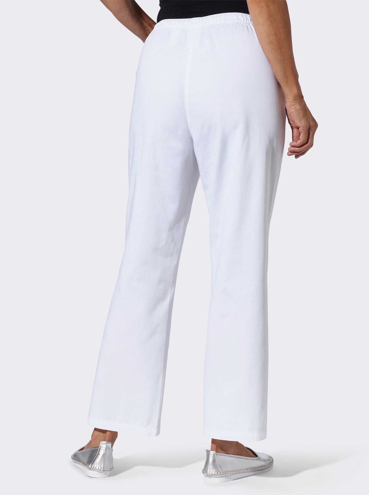 Schlupfjeans - weiß