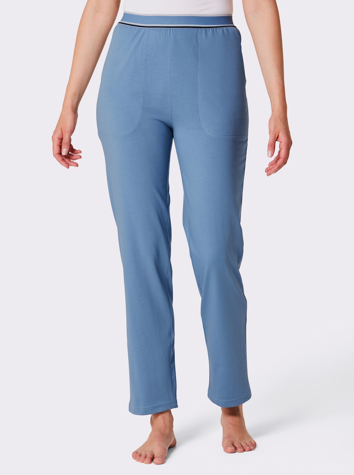 feel good broek - middenblauw