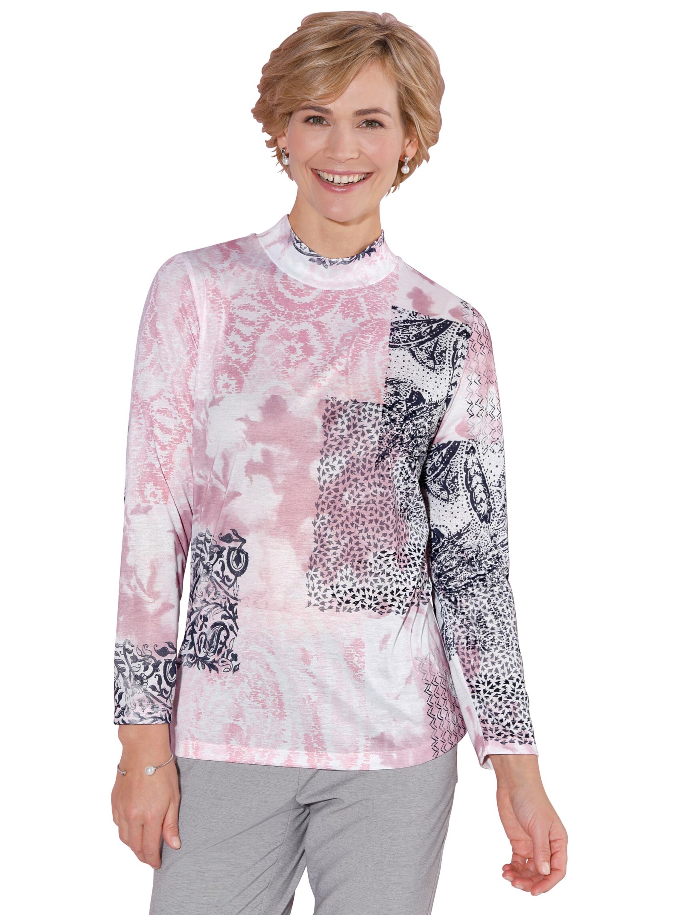 Shirt - rosé-gemustert