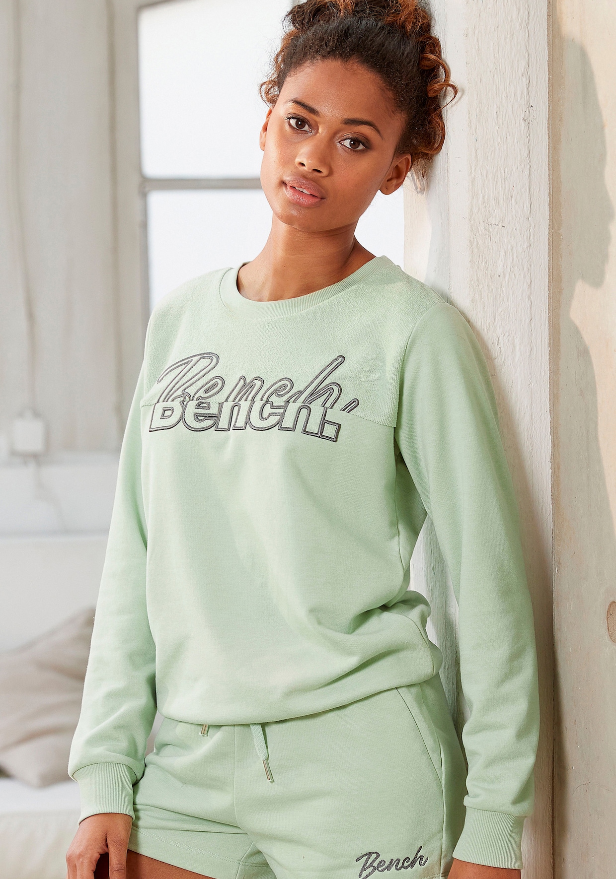 Bench. Sweat-shirt - menthe