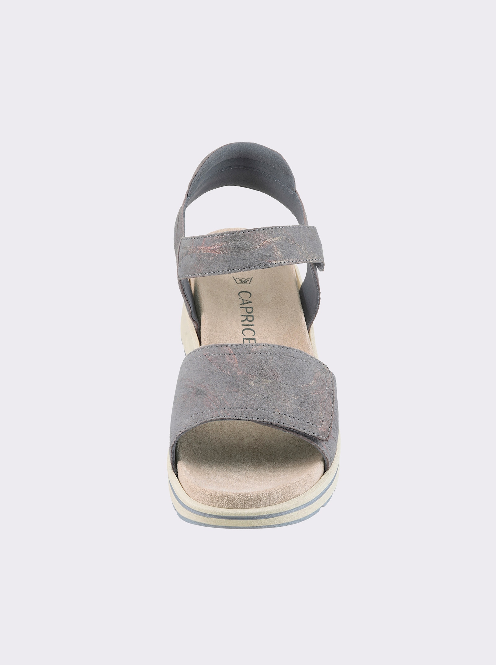 Caprice Sandalette mit waschbarer Innensohle - eisblau-gemustert