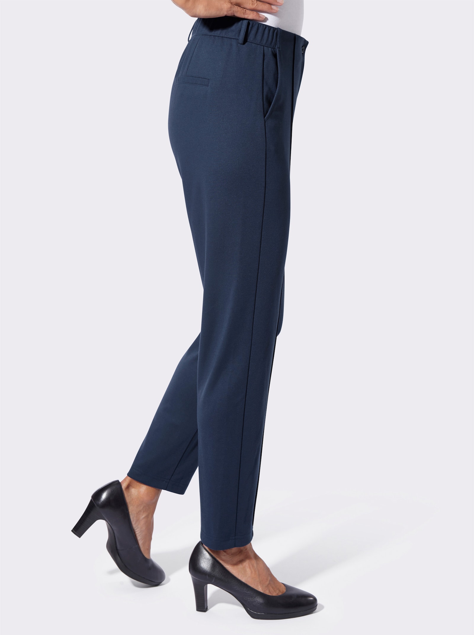 Džers.nohavice,pruž. pás vzadu - tmavomodrá