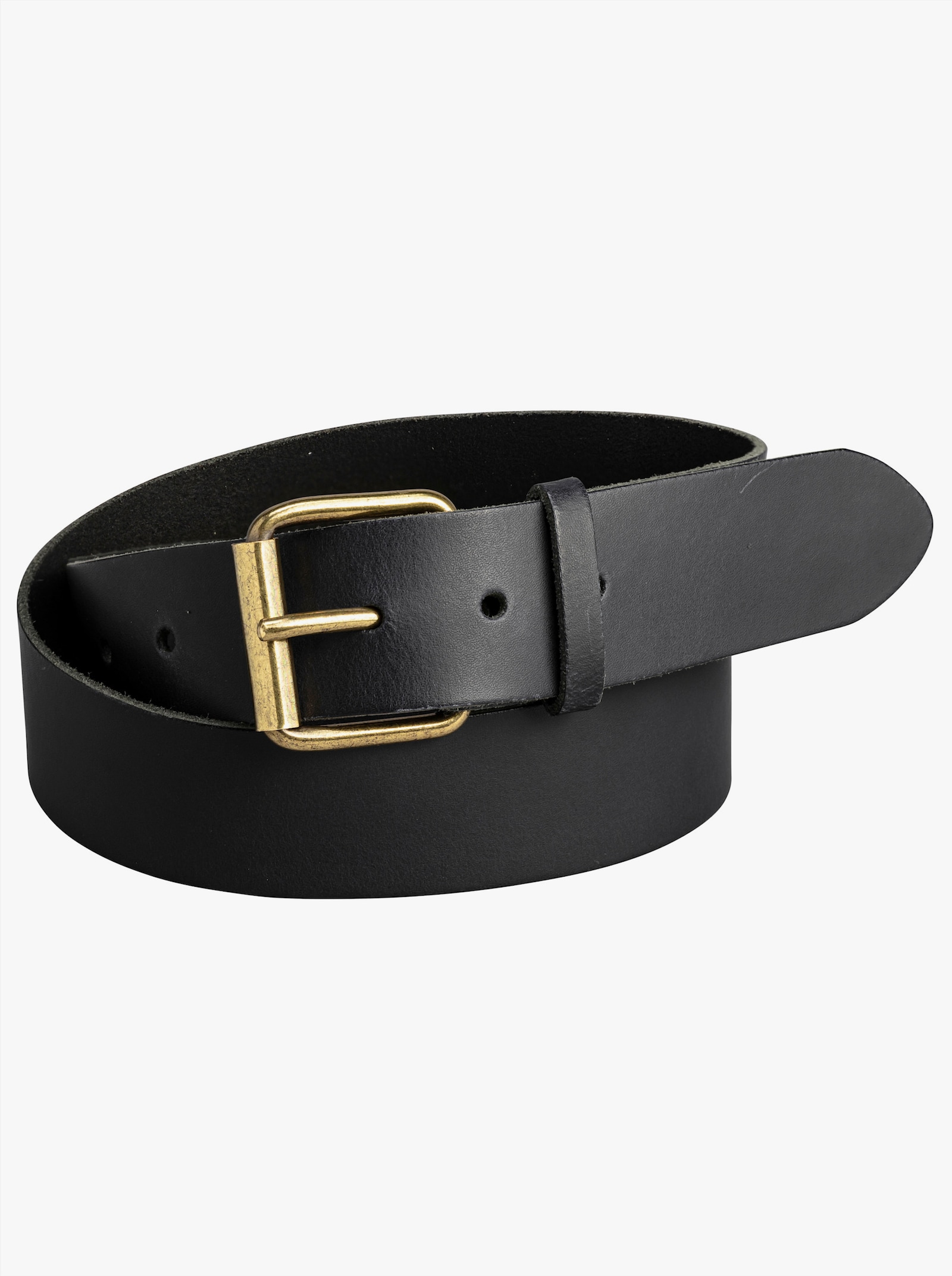 sheego Ledergürtel in XL-Länge - schwarz