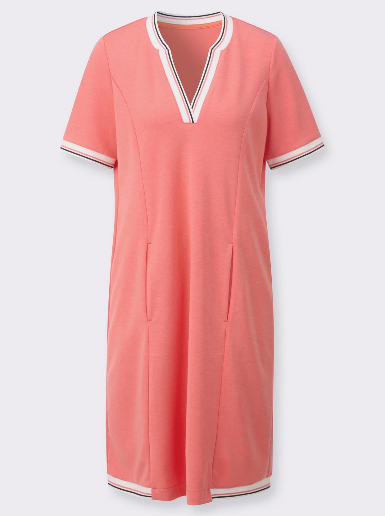 Sweatkleid - koralle