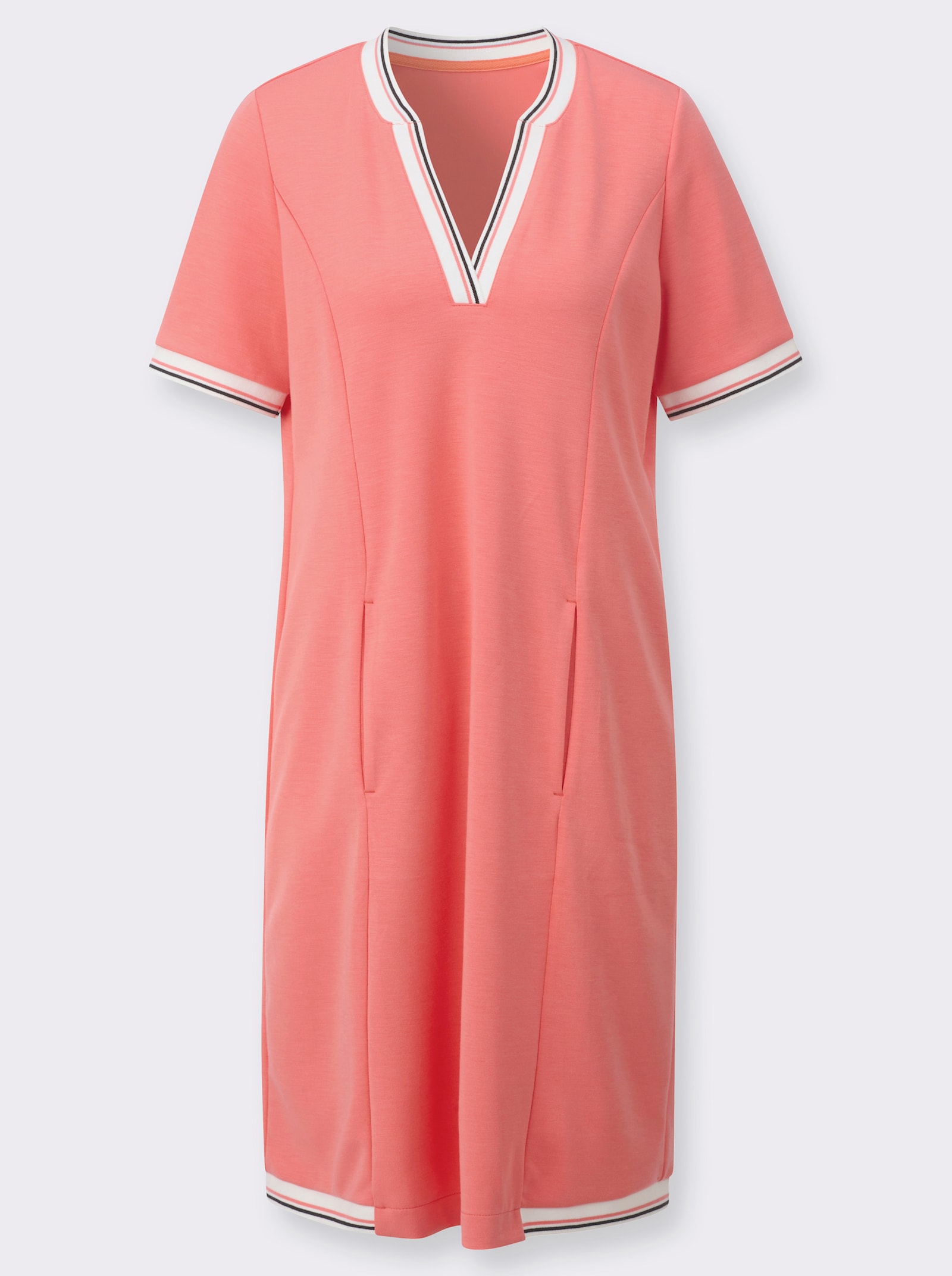 Sweatkleid in Super-Soft-Qualität - koralle