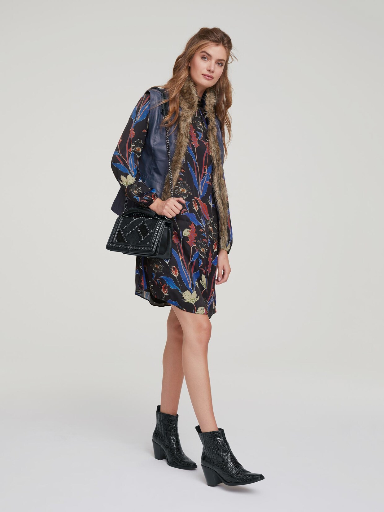 Linea Tesini Druck-Kleid - bunt