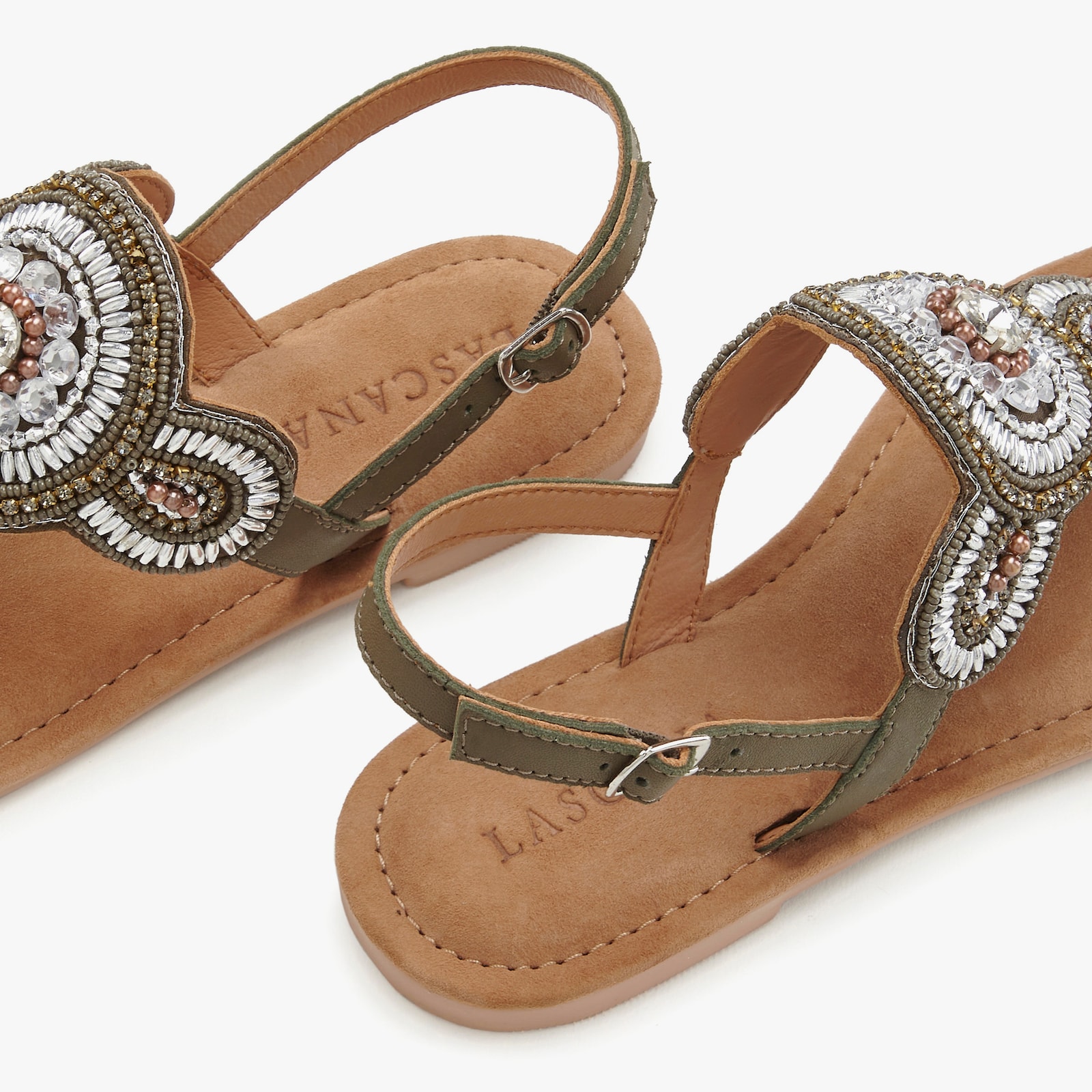 LASCANA Teenslipper - olijfgroen