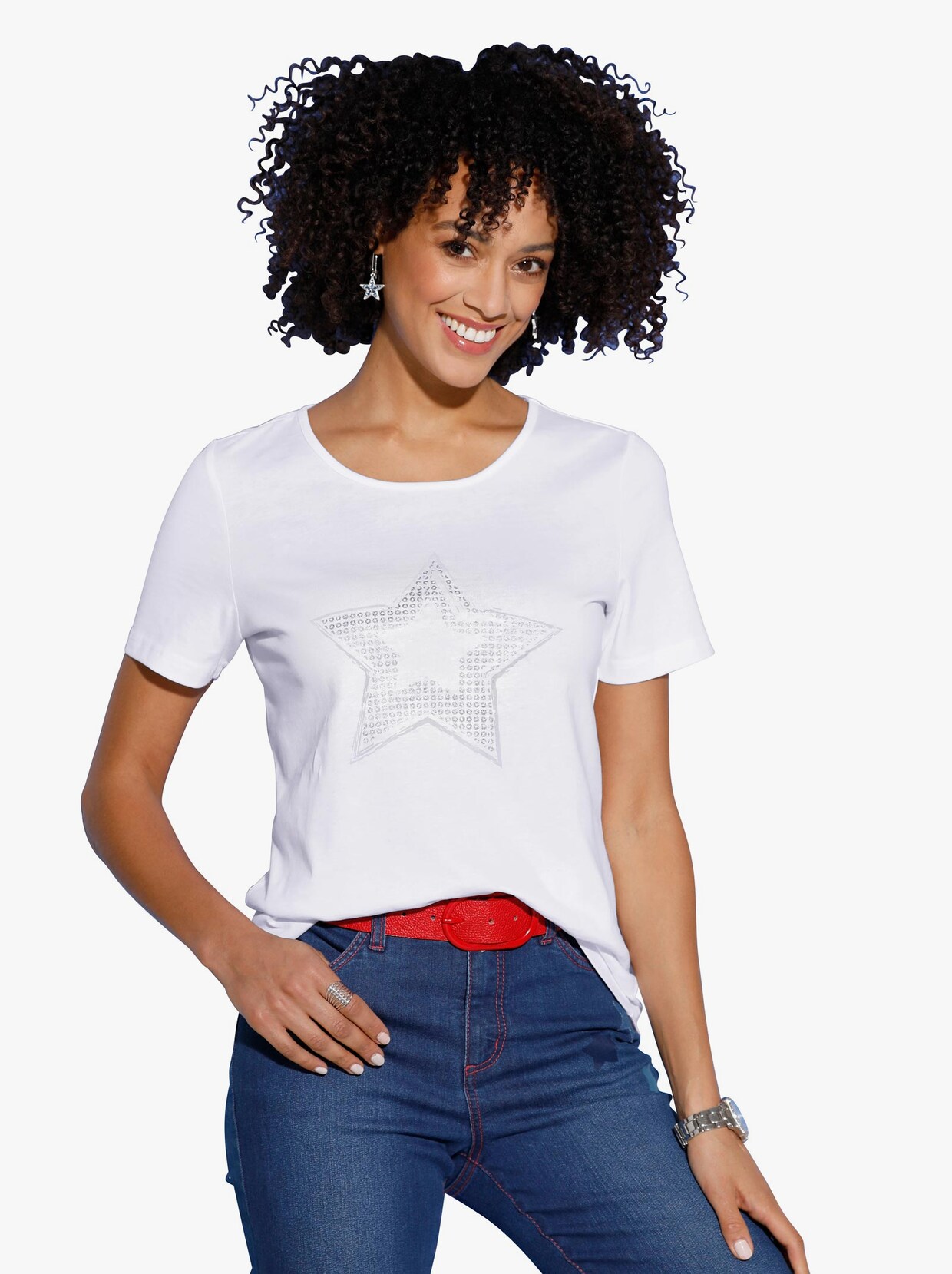 Shirt met korte mouwen - wit