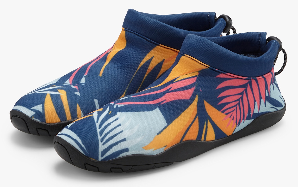 LASCANA Badeschuh - blau-orange