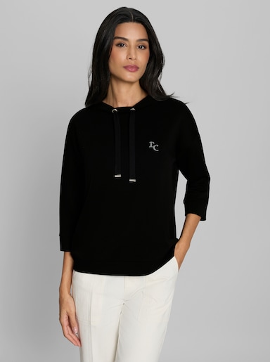 heine Sweatshirt mit Stehkragen - schwarz