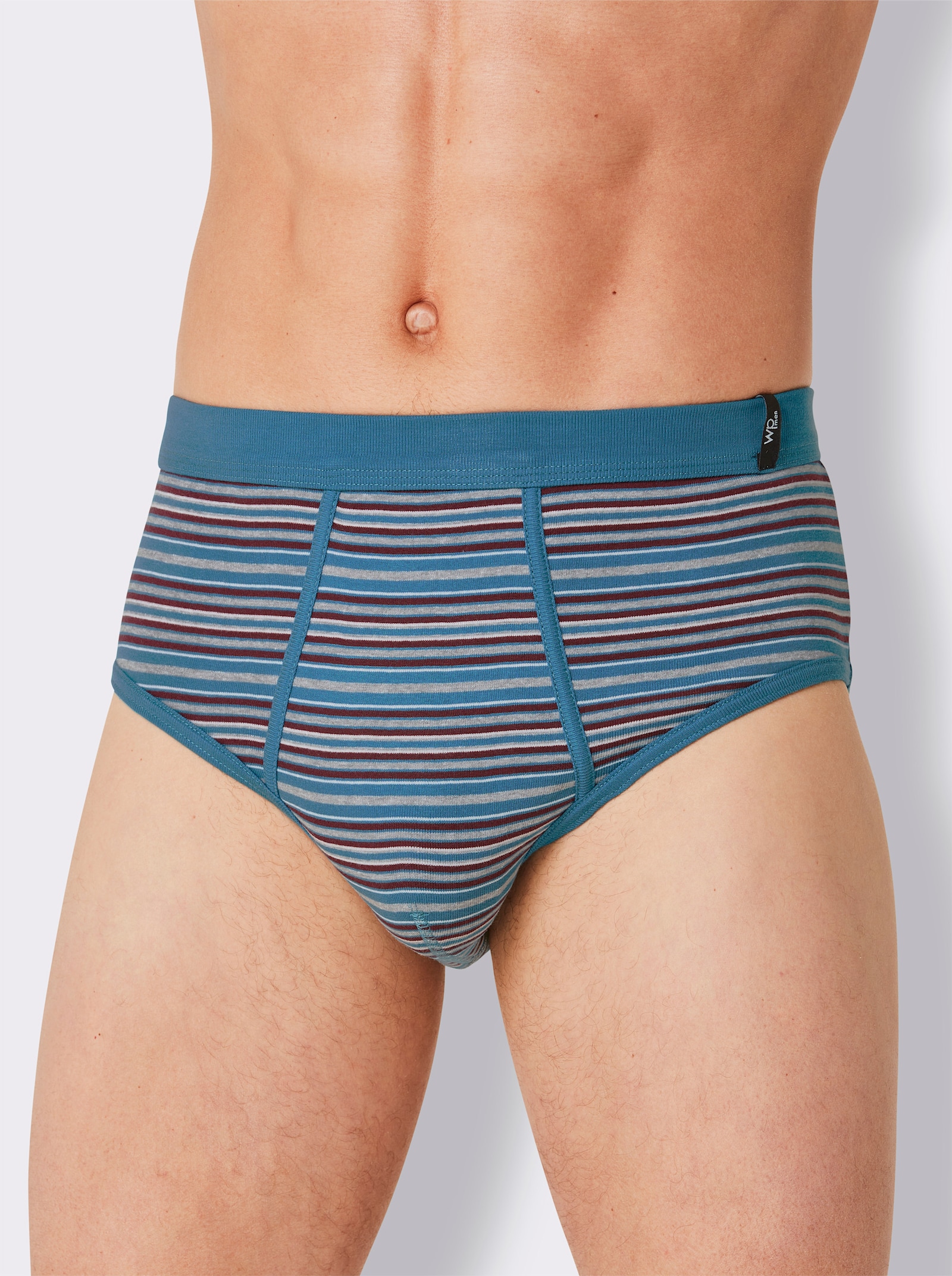 wäschepur men Slip - topaas + donkerblauw + bordeaux