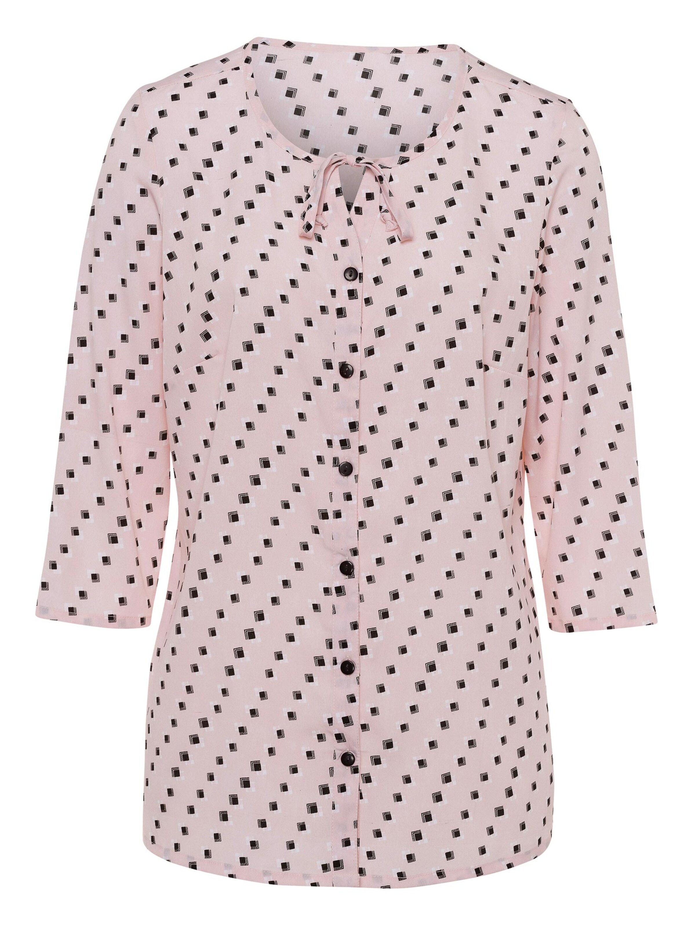 Bluse - rosé-gemustert