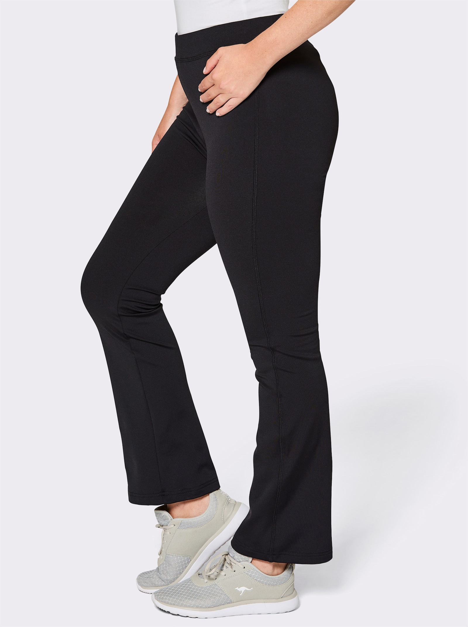 Catamaran Sports Thermoleggings mit 1 Reißverschluss-Tasche hinten - schwarz