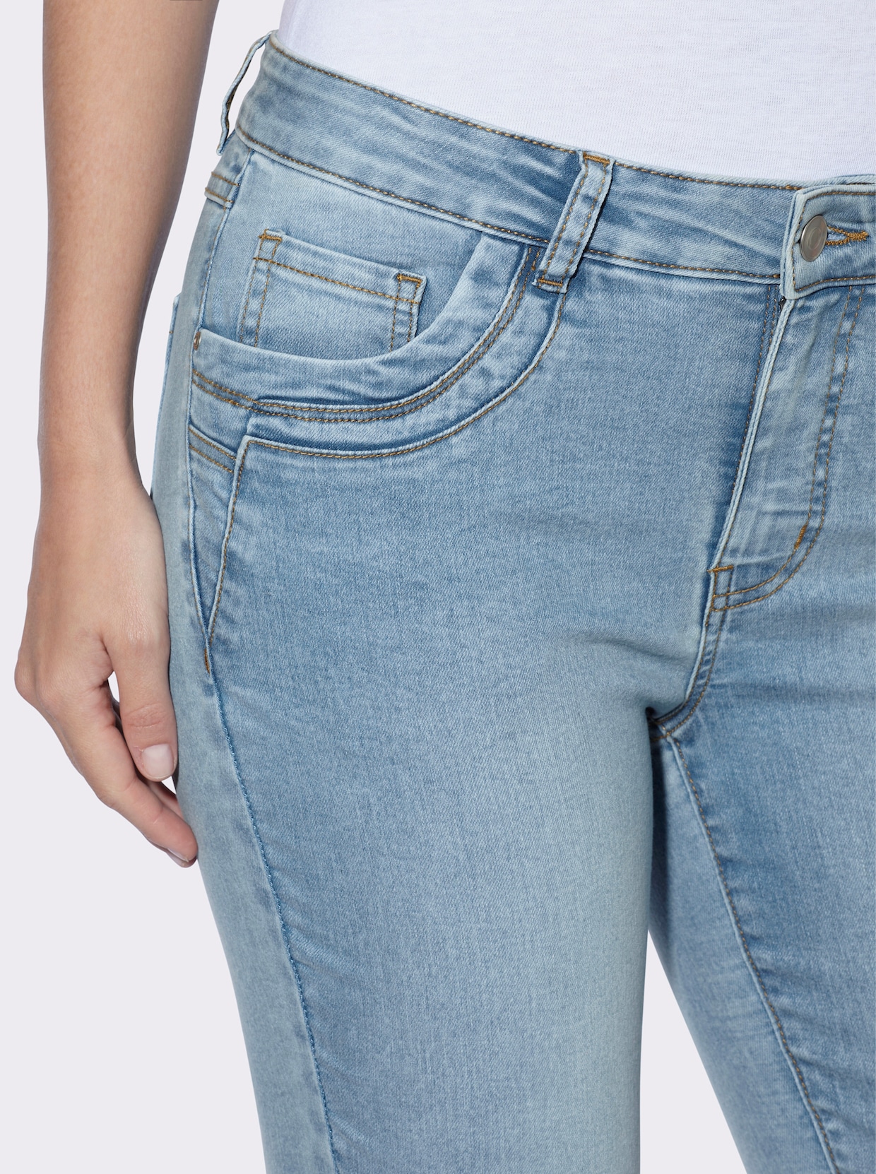 heine Caprijeans - blue-bleached