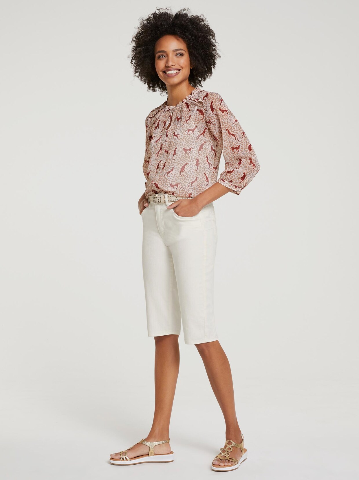 Linea Tesini Druckbluse - bunt