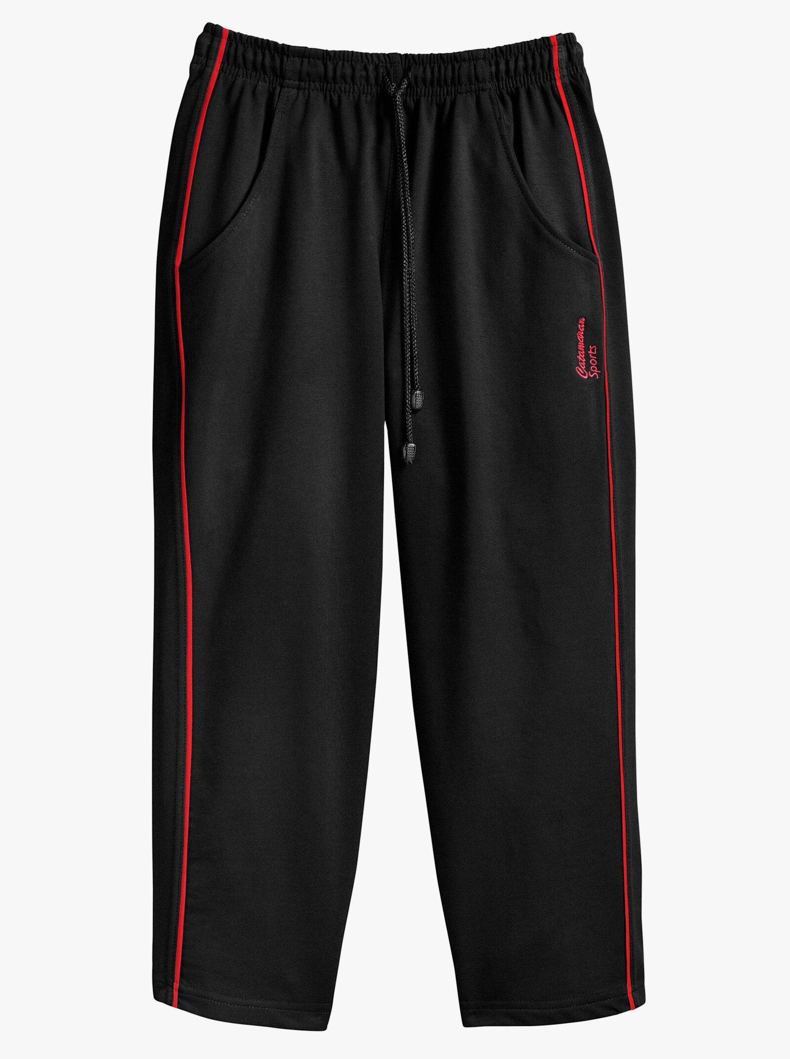 Catamaran Sports Freizeithose in 3/4-Länge - schwarz-rot