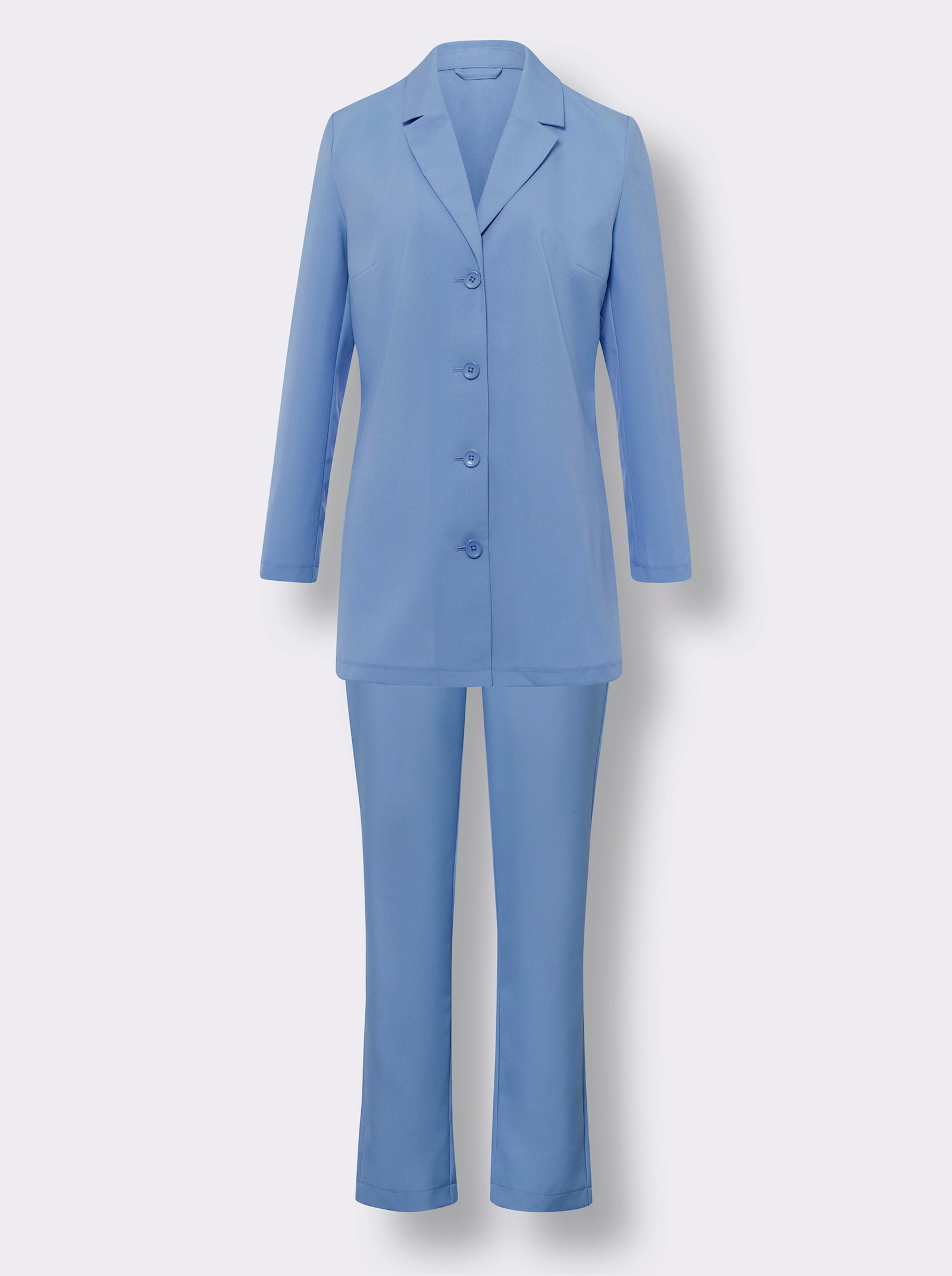 Hosenanzug in pflegeleichter Qualität - himmelblau