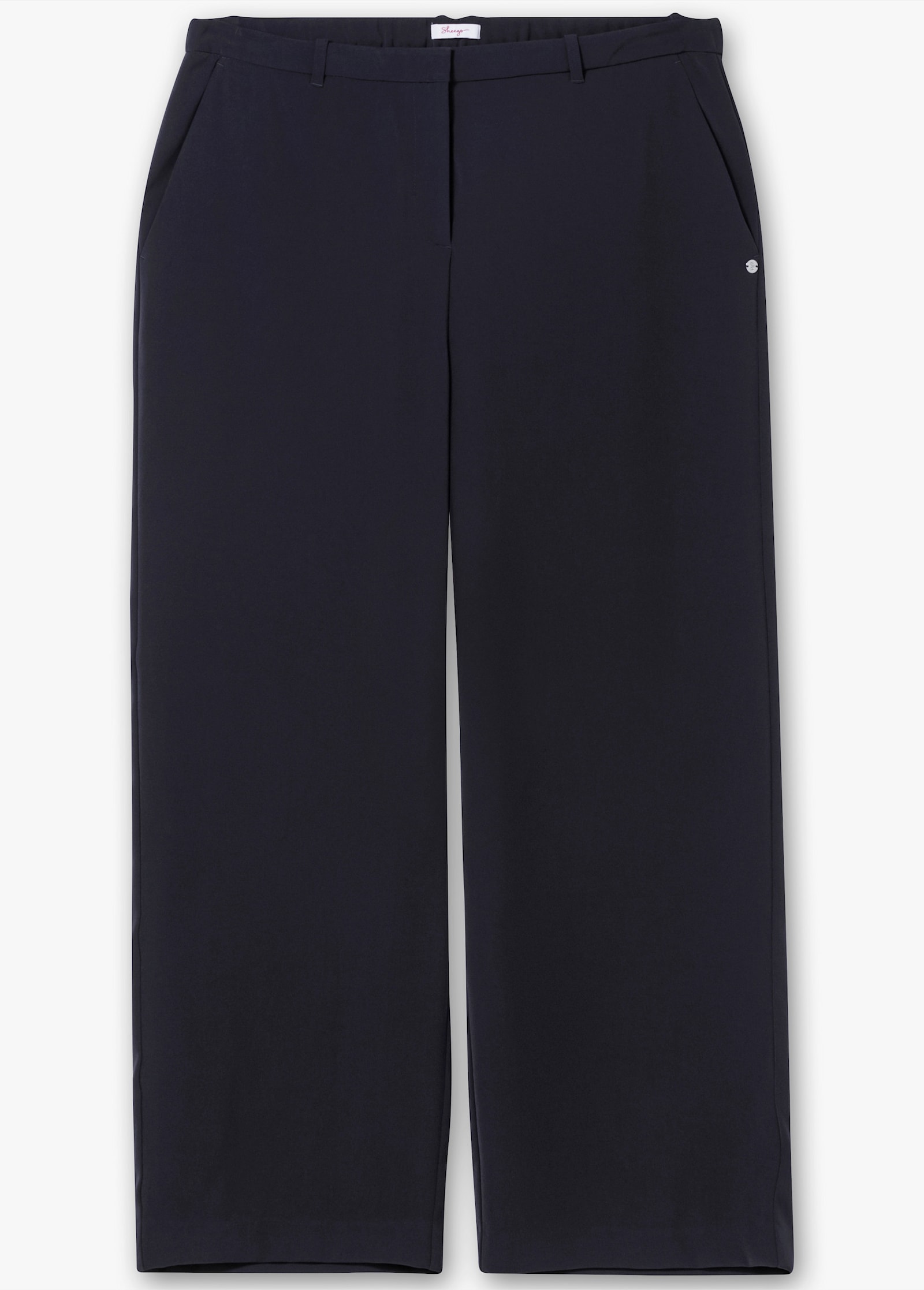 sheego Hose in weiter Beinform - tiefblau