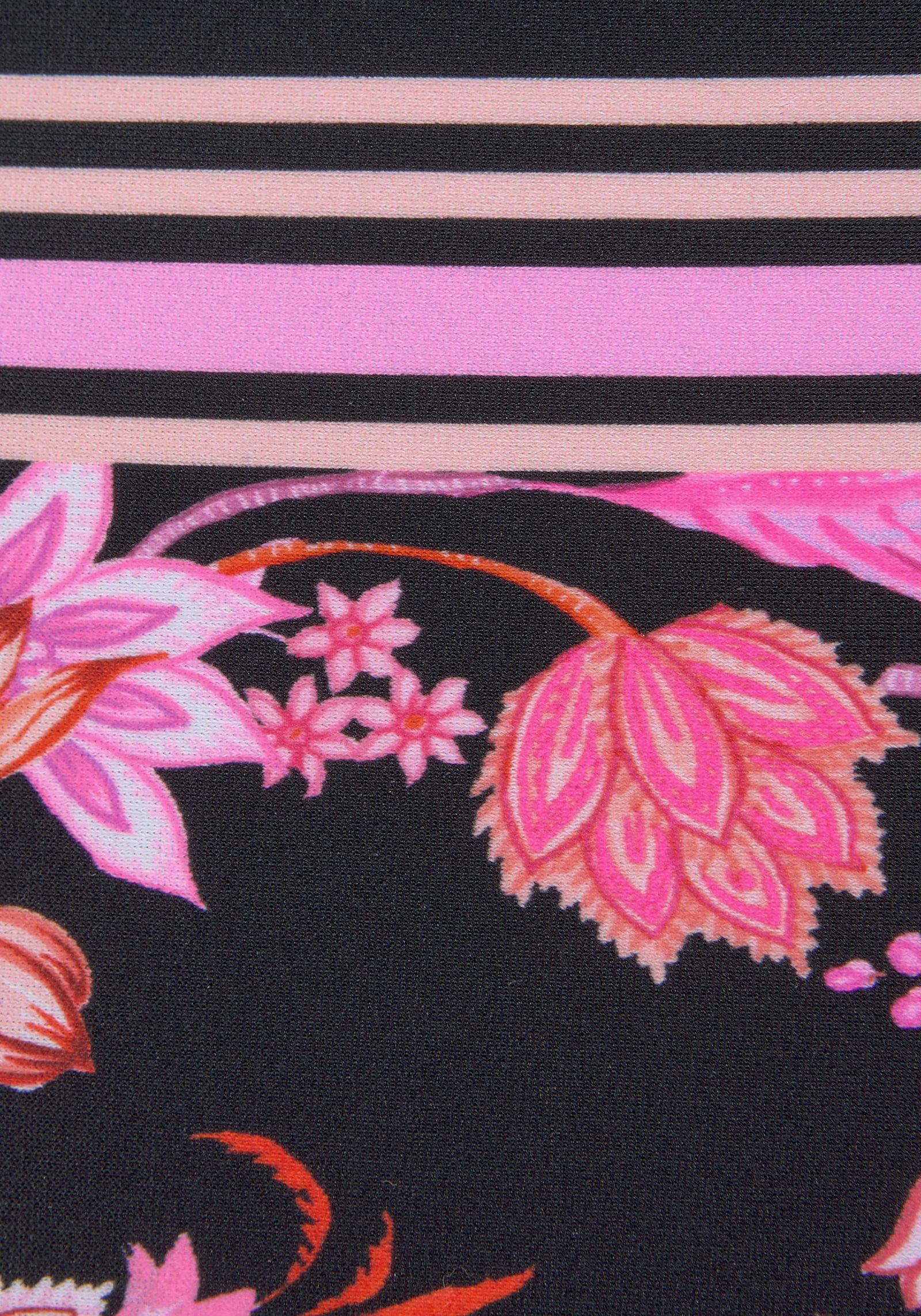 LASCANA Bikini-Hose - schwarz-pink