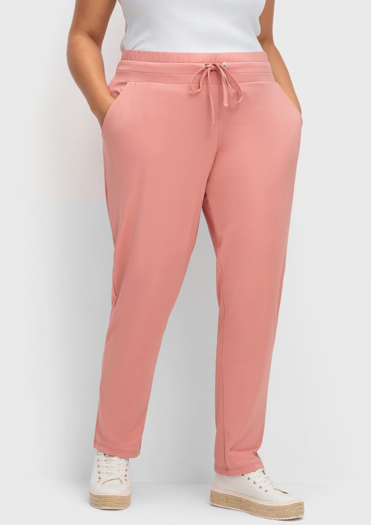 Schlupfhose in Stretch-Qualität - rosenholz