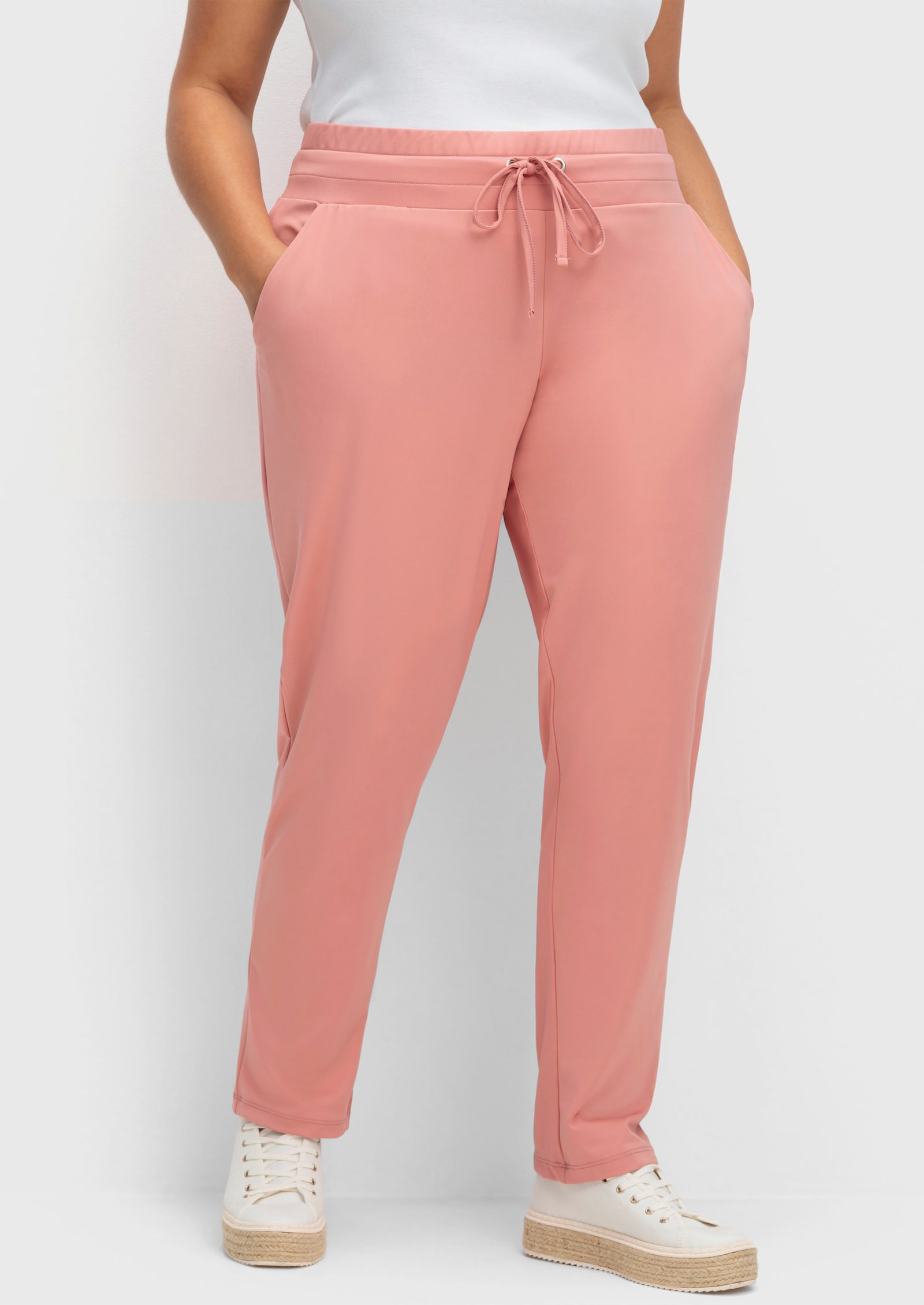 Schlupfhose in Stretch-Qualität - rosenholz