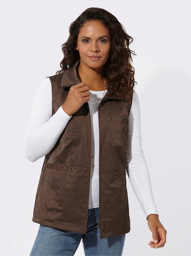 Weste mit Innentasche - schoko