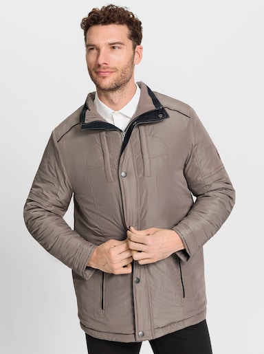 Marco Donati Longjacke mit 3 Innentaschen - taupe